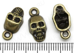 Подвеска Череп 14 16*8*4мм античная бронза (литьё)