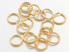 (СКИДКИ!!!) Колечки обычные толстые 8*1мм золотистые (Brass) (50шт)