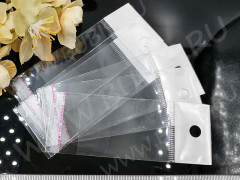 (ОПТ) Пакет 19 с липким слоем 4*6см (+2см) прозрачный (упаковка) (200шт.)