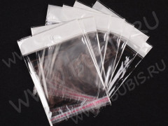 (СКИДКИ!!!) Пакет 21 с липким слоем 9*8,5см (+2см) прозрачный (упаковка) (10шт.)