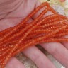 (ОПТ) Бусина каменная Рондель 47 ГРАНЁНЫЙ 4*4*2,5мм Кварц тонированный т.рыжий (камни) (НИТЬ) Купить (ОПТ) Бусина каменная Рондель 47 ГРАНЁНЫЙ 4*4*2,5мм Кварц тонированный т.рыжий (камни) (НИТЬ) с доставкой по России