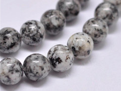 (ОПТ) Бусина округлая 10мм Яшма Кунжутная (камни) (НИТЬ)
