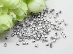 (СКИДКИ!!!) Бусина 091 Сердечко маленькое 4*3*3мм античное серебро (литьё) (50шт.)