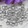 Купить (СКИДКИ!!!) Колечки двойной крутки 6мм цвет никель (Iron)(100шт) с доставкой по России