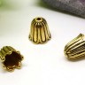 Купить 151 Шапочка Тюльпанчик 10,7*10,6*10,6мм античное золото (литьё) с доставкой по России