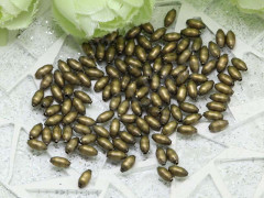 Рис металлический ребристый 6*3*3мм античная бронза (оксид) (Iron) (10шт.)