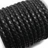 Шнур кожаный 41 кожзам плетёный круглый 5мм чёрный (1м) Купить Шнур кожаный 41 кожзам плетёный круглый 5мм чёрный (1м) с доставкой по России