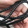 Шнур кожаный 41 кожзам плетёный круглый 5мм чёрный (1м) Купить Шнур кожаный 41 кожзам плетёный круглый 5мм чёрный (1м) с доставкой по России