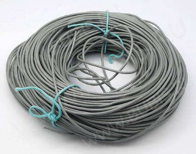 Шнур кожаный 02 воловья кожа 1,5мм круглый серый (1м)