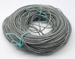 Шнур кожаный 02 воловья кожа 1,5мм круглый серый (1м)