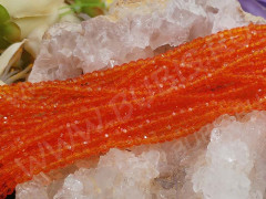 (СКИДКИ!!!) Бусина кристалл гранёный абакус 3*3*2мм рыжий прозрачный (имитация Сваровски) (НИТЬ)