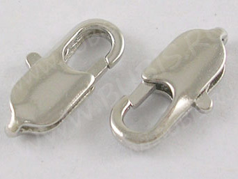 Замочек карабин №047 из латуни 14*6,5*3,5мм цвет платины (Brass)