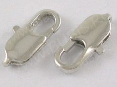 Замочек карабин №047 из латуни 14*6,5*3,5мм цвет платины (Brass)