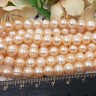(ОПТ) Бусина Жемчуг 47 пресноводный фриформ 7-8мм персиковый натуральный (камни) (нить 35-36см) Купить (ОПТ) Бусина Жемчуг 47 пресноводный фриформ 7-8мм персиковый натуральный (камни) (нить 35-36см) с доставкой по России