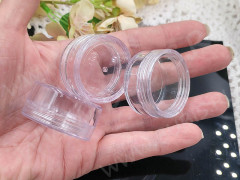 Контейнер для хранения 35 Круглый с винтовой крышкой 3,9*3,9*2,2см прозрачный (оргстекло)