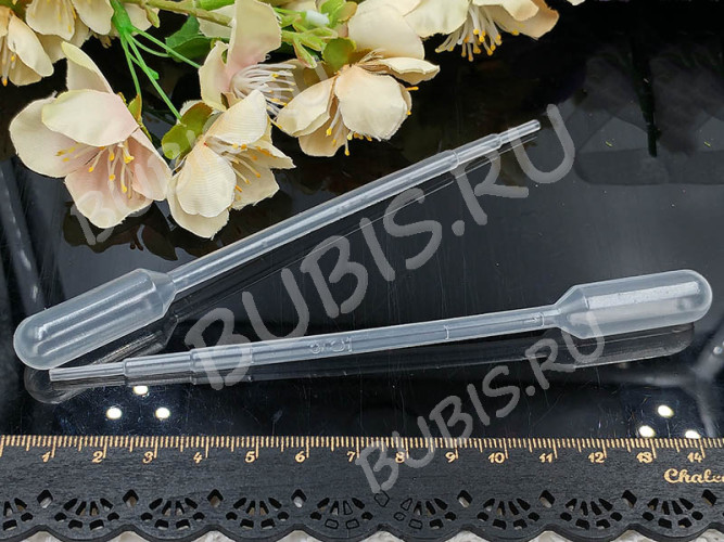 Пипетка 02 Пастера 2мл 145*12мм прозрачная (пластик) (инструменты) (10шт)
