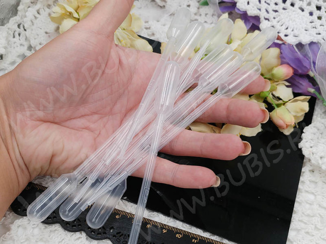 Пипетка 02 Пастера 2мл 145*12мм прозрачная (пластик) (инструменты) (10шт)