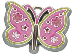 Подвеска Бабочка 35 19,5*14,5*1,7мм яр.розовая (цветные подвески)