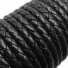 Купить Шнур кожаный 42 кожзам плетёный круглый 6мм чёрный (1м) с доставкой по России