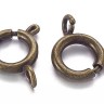 Купить Замочек карабин №055 кольцо круглый 13*11*2мм античная бронза (Brass) с доставкой по России