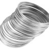 Купить Мемори проволока - пружина - основа для браслета плоская 55*1,2*0,5мм цвет платины (10 витков) с доставкой по России