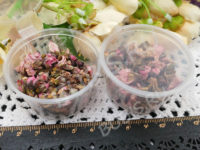 Сухие цветы 24 Бутоны персикового дерева в коробочке (натуральные цветы)