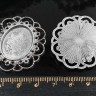 Купить Подвеска-сеттинг Овал 08 (сеттинг 24-25*18мм) 40*35*1,9мм античное серебро (литьё) с доставкой по России