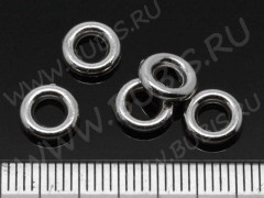 Колечки 07 8*8*2мм античное серебро (акрил ССВ) (50шт.)