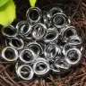 Купить Колечки 07 8*8*2мм античное серебро (акрил ССВ) (50шт.) с доставкой по России