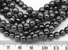 Бусина округлая 5,5*5мм Гематит (камни) (10шт.)