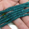 Бусина каменная Рондель 14 ГРАНЁНЫЙ 4*4*2,5мм Кварц тонир. бирюзовый (камни) (10шт.) Купить Бусина каменная Рондель 14 ГРАНЁНЫЙ 4*4*2,5мм Кварц тонир. бирюзовый (камни) (10шт.) с доставкой по России