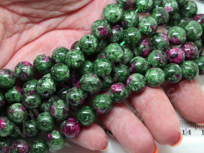 (СКИДКИ!!!) Бусина округлая 6мм Цоизит (камни) (10шт.)