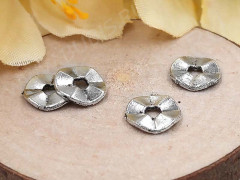 (СКИДКИ!!!) Рондели 085 волнистые 7*7*1,2мм античное серебро (литьё) (50шт.)