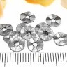 Купить (СКИДКИ!!!) Рондели 085 волнистые 7*7*1,2мм античное серебро (литьё) (50шт.) с доставкой по России