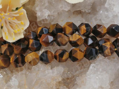 Бусина каменная Многогранник 01 8*7*7мм Тигровый глаз натуральный (камни)