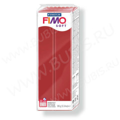 Полимерная глина FIMO Soft Рождественский красный 8022-2P (350г)