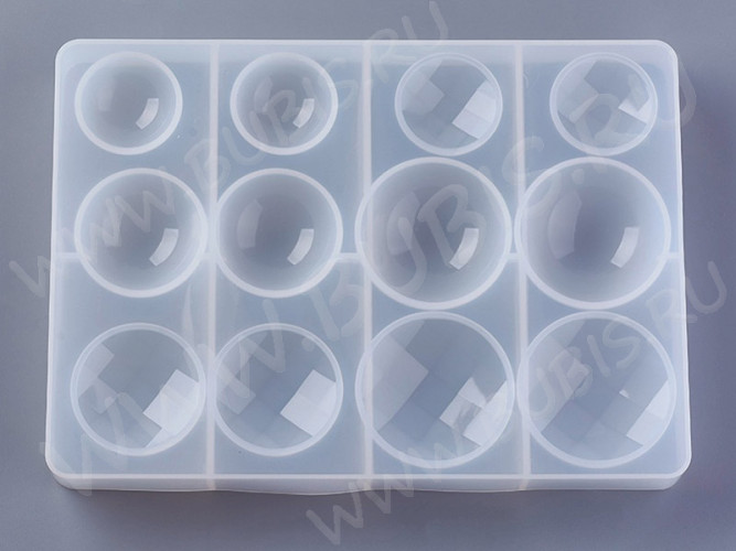 Молд 101 для эпоксидной смолы Большие Кабошоны Купола (силикон)