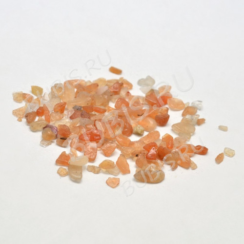 Наполнение для смолы и бутылочек 058 каменная крошка БЕЗ отверстий 2-8*2-4мм Авантюрин натуральный (декор)