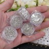 Купить Наполнение для смолы и бутылочек 122 Крошки стеклянные Bubis Crafts 1-3мм серебристые в контейнере (декор) с доставкой по России