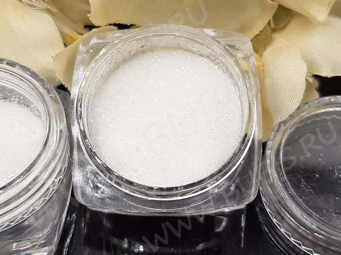 Наполнение для смолы и бутылочек 134 блёстки Bubis Crafts белые в контейнере (декор)