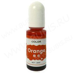 Краситель 01 Колер для смолы прозрачный Оранжевый Orange (Transparent Colorant)(10мл)