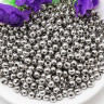 Купить Бусина Шарик металлический 6мм цвет платины (Iron) (50шт.) с доставкой по России