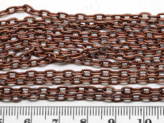 Цепочка I079 с узором звено 4,7*3мм античная медь (Iron) (50см)