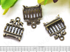 Подвеска Диван 02 3D скамейка 15*13,5*4,5мм античная бронза (литьё)