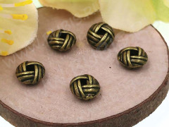 Рондели 086 Узел 6*6*3мм античная бронза (литьё) (10шт.)