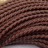 Шнур кожаный 40 натуральный плетёный круглый 3мм коричневый (1м) Купить Шнур кожаный 40 натуральный плетёный круглый 3мм коричневый (1м) с доставкой по России