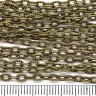Купить Цепочка I061 с узором звено 4,3*2,8мм античная бронза (Iron) (50см) с доставкой по России