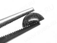 Кабошон декоративный 26 Полубусина 10*10*5мм чёрная непрозрачная (акрил) (30шт.)