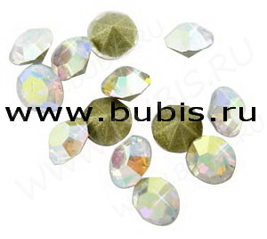 Ювелирные стразы 3,4мм прозрачные с АВ (стекло) (10шт.)