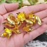 Шапочка тонкая 091 простая 23 колокольчик винтажный Листики 23*23*16,5мм золотистая (LUX Китай) (Brass) Купить Шапочка тонкая 091 простая 23 колокольчик винтажный Листики 23*23*16,5мм золотистая (LUX Китай) (Brass) с доставкой по России